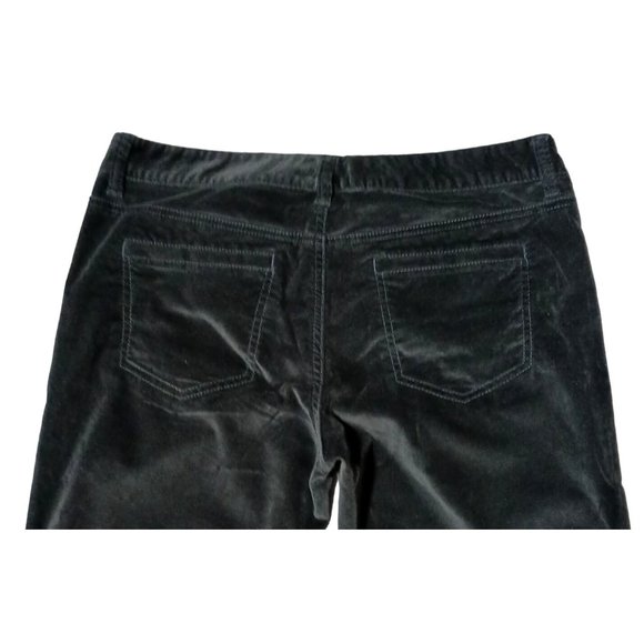 The Limited Drew Pants Womens Size 10 Gray Velour Boot Cut Stretch - Picture 9 of 11